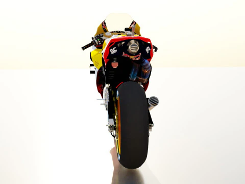 Marc Marquez Honda RC213V 2021 MotoGP 3D Model