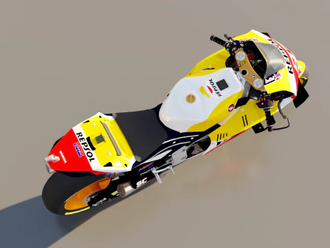 Marc Marquez Honda RC213V 2021 MotoGP 3D Model