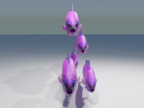 Orchid Dottyback Fish Modelo 3D