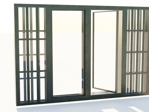 Casement Window Model 3D
