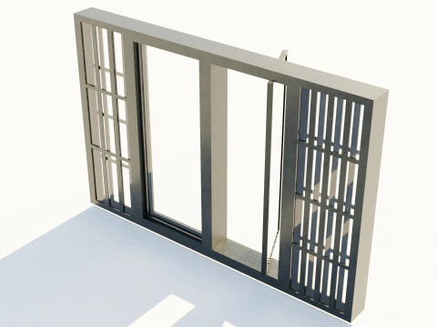 Casement Window 3D Model