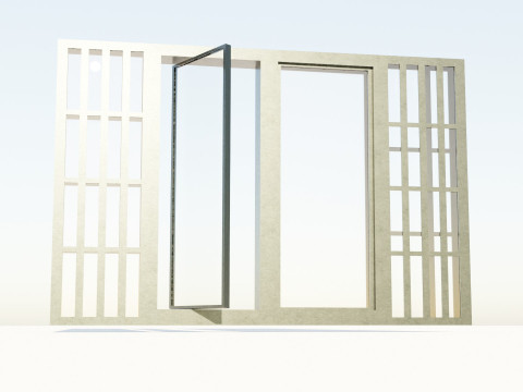 Casement Window Modelo 3D