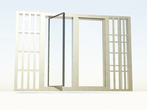 Casement Window 3D Model