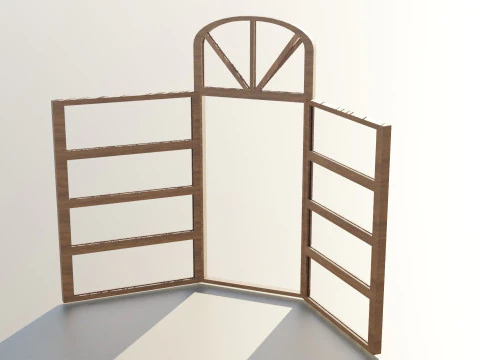 Открытое оконное стекло 3D Модель