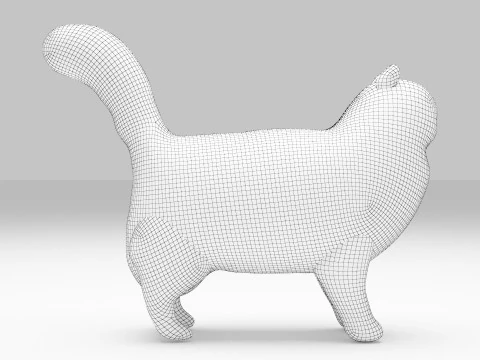 Gatto siberiano Modello 3D