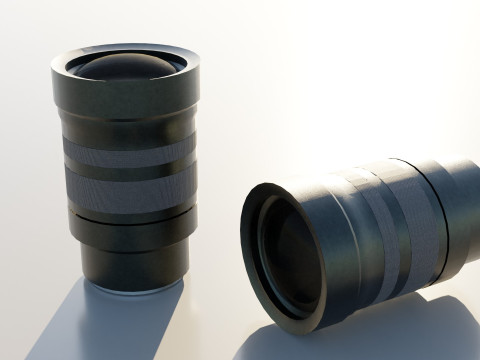 Camera Lens Model 3D