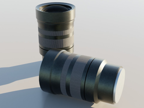 Camera Lens Model 3D
