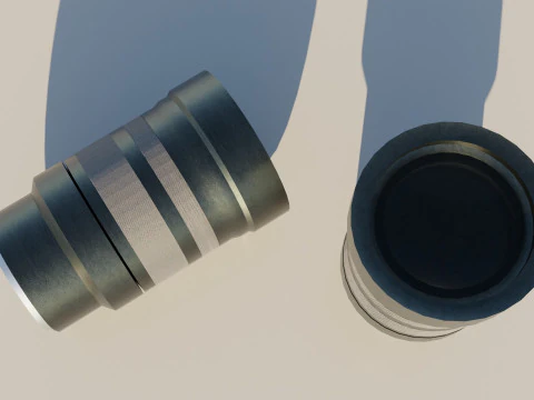 Lensa Kamera Model 3D