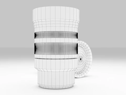 Lensa Kamera Model 3D