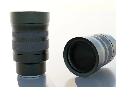 Lensa Kamera Model 3D