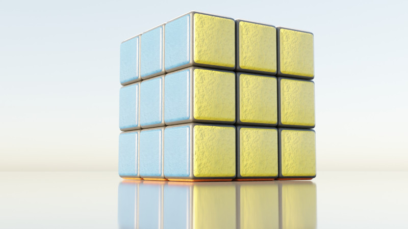 Rubik Cube Modello 3D .c4d .max .obj .3ds .fbx .stl .blend 