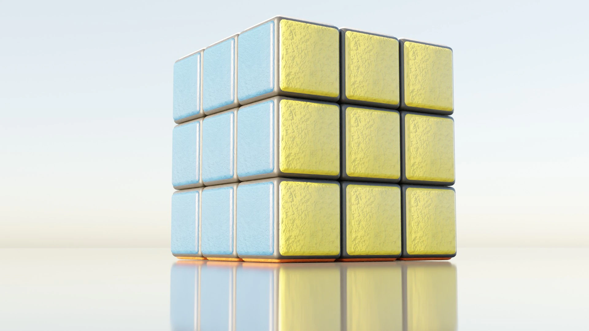 Rubik Cube 3D Model .c4d .max .obj .3ds .fbx .stl .blend 