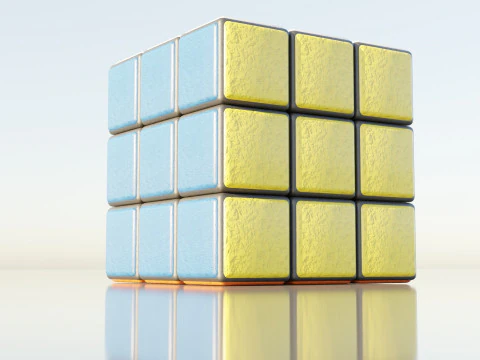 Cubo Rubik Modelo 3D