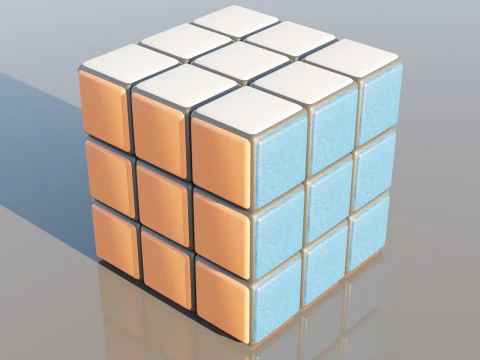 Rubik Cube 3D Model