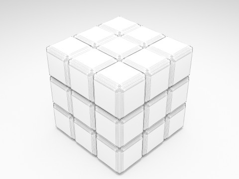 Rubik Cube Modello 3D