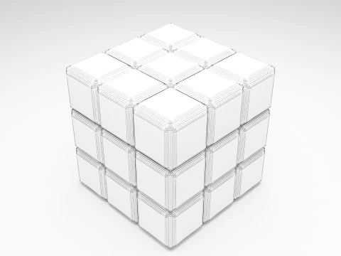 Rubik Cube 3D Model