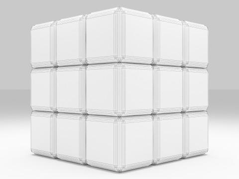 Rubik Cube Modello 3D