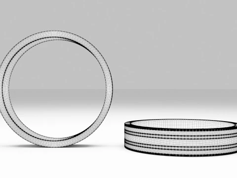 Bague en argent Modèle 3D