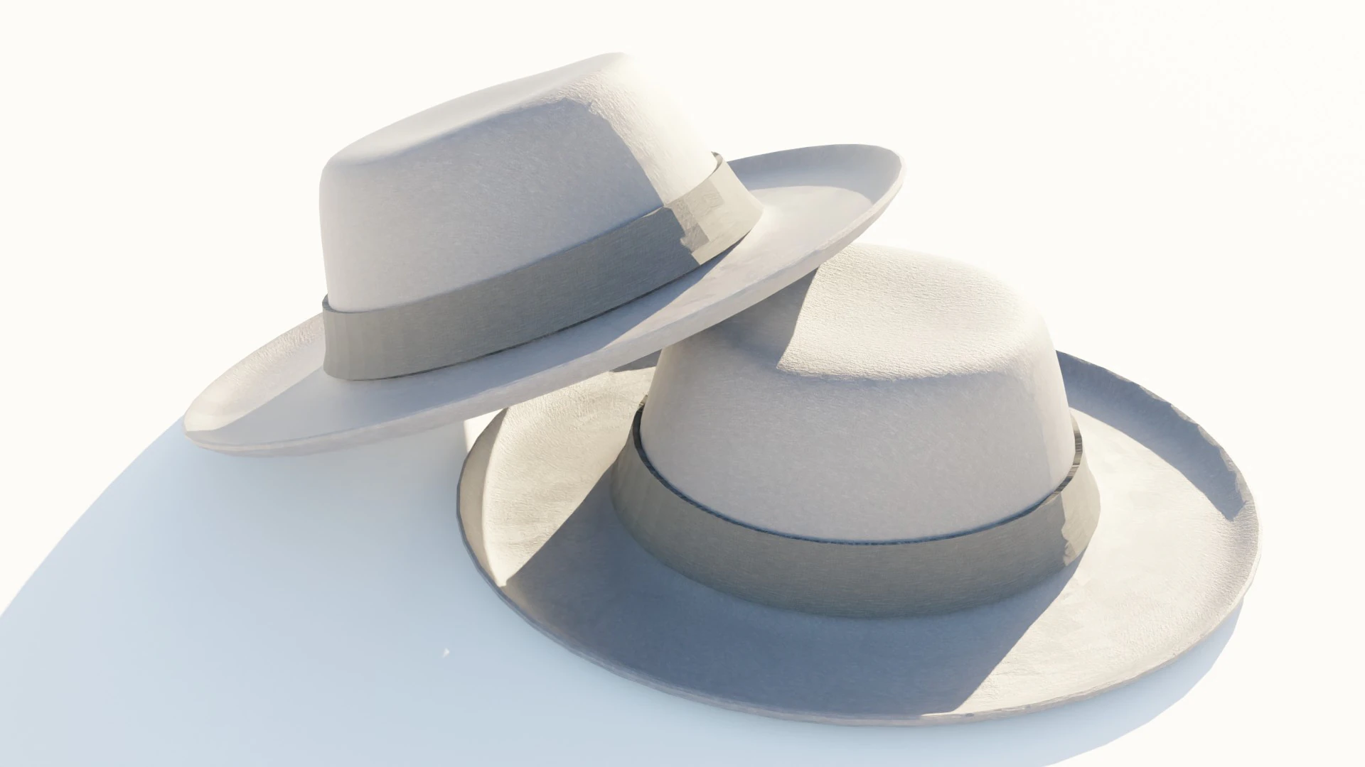 Fedora Hat 3D Model .c4d .max .obj .3ds .fbx .stl .blend 
