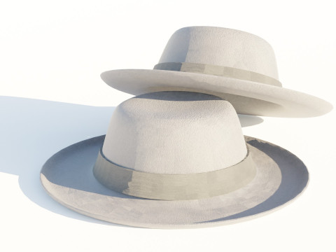 Fedora Hat 3D मॉडल