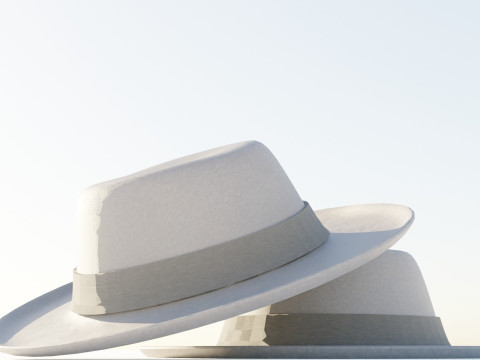 Fedora Hat 3D मॉडल