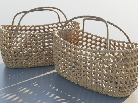 Woven Basket 3D Model
