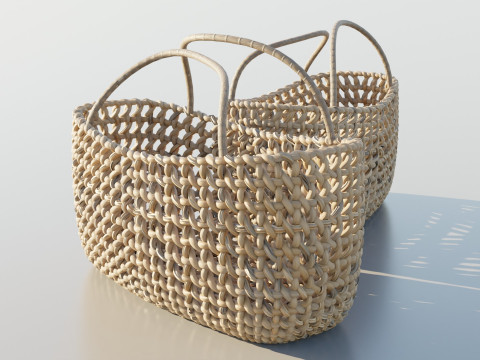 Woven Basket 3D Model