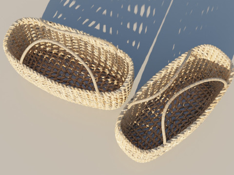 Woven Basket 3D Model