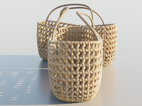 Woven Basket 3D Model