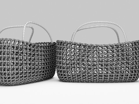 Woven Basket 3D Model