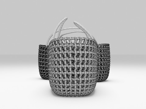 Woven Basket 3D Model