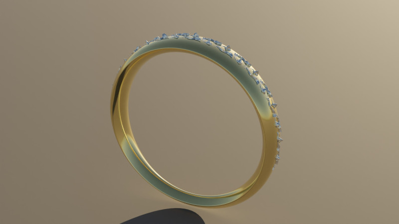 Gold Ring Ornaments 3D Model .c4d .max .obj .3ds .fbx .stl .blend 