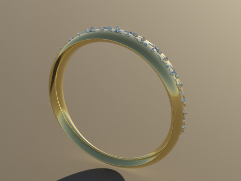 Gold Ring Ornaments 3D Model