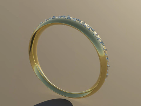 Ozdoby ze złotego pierścionka Model 3D