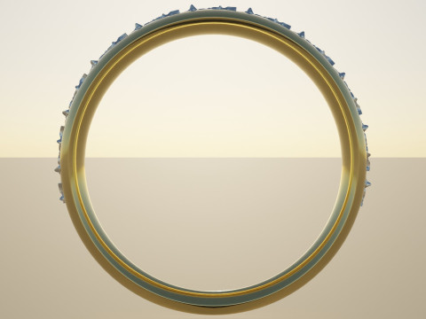 Gold Ring Ornaments 3D Model