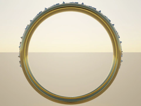 Gold Ring Ornaments 3D Model