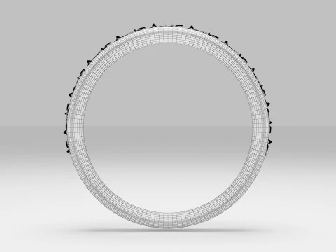 Gold Ring Ornaments 3D Model