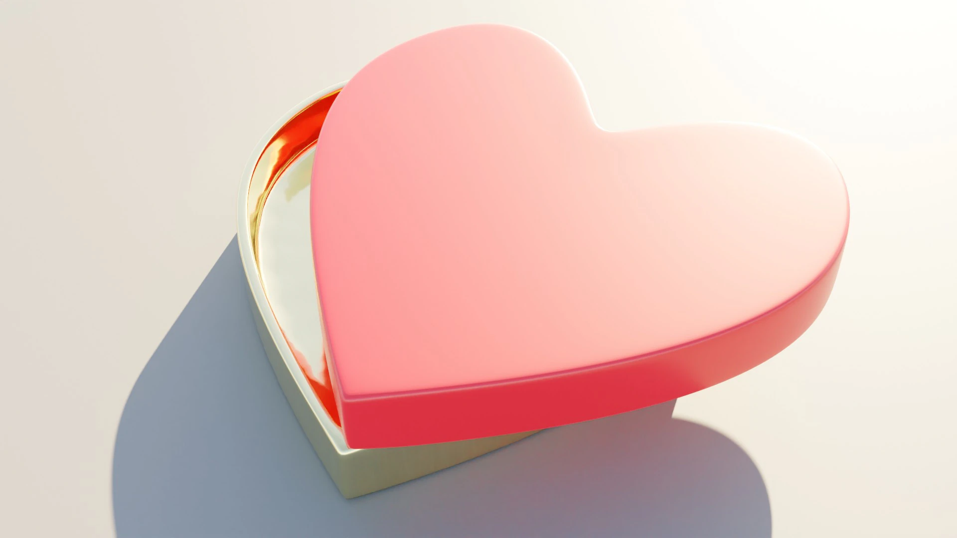 Heart Chocolate Box 3D Model .c4d .max .obj .3ds .fbx .stl .blend 