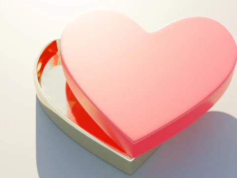 Heart Chocolate Box 3D Model