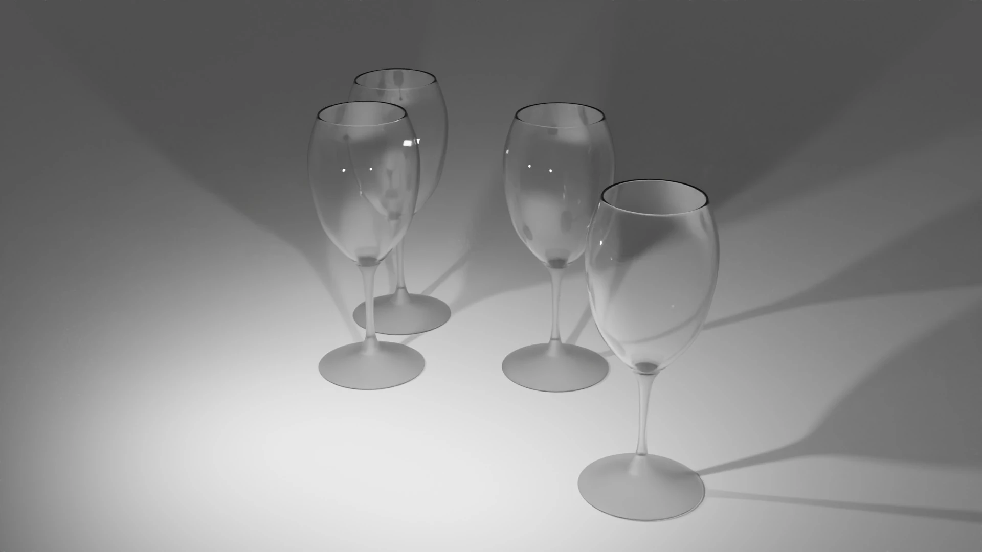 Wine Glass 3D Model .c4d .max .obj .3ds .fbx .stl .blend 