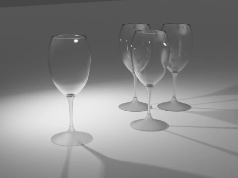 Wine Glass 3D Model