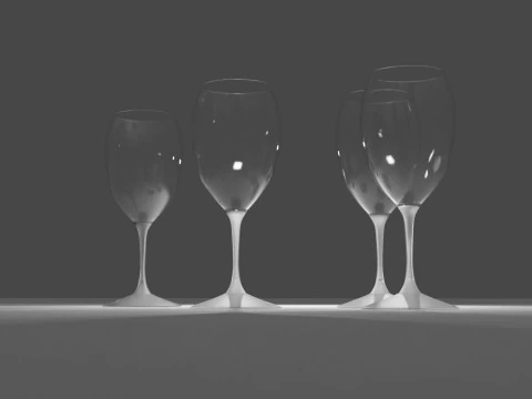 Wine Glass 3D Model