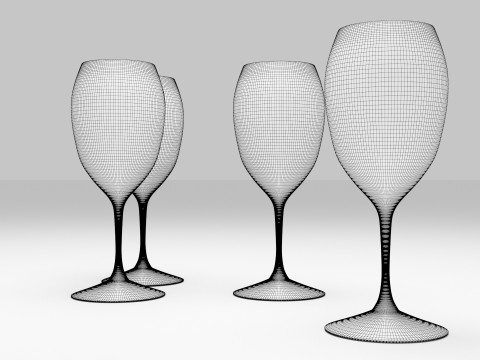 Wine Glass Modello 3D