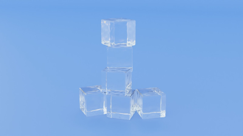 Ice Cubes Model 3D .c4d .max .obj .3ds .fbx .stl .blend 