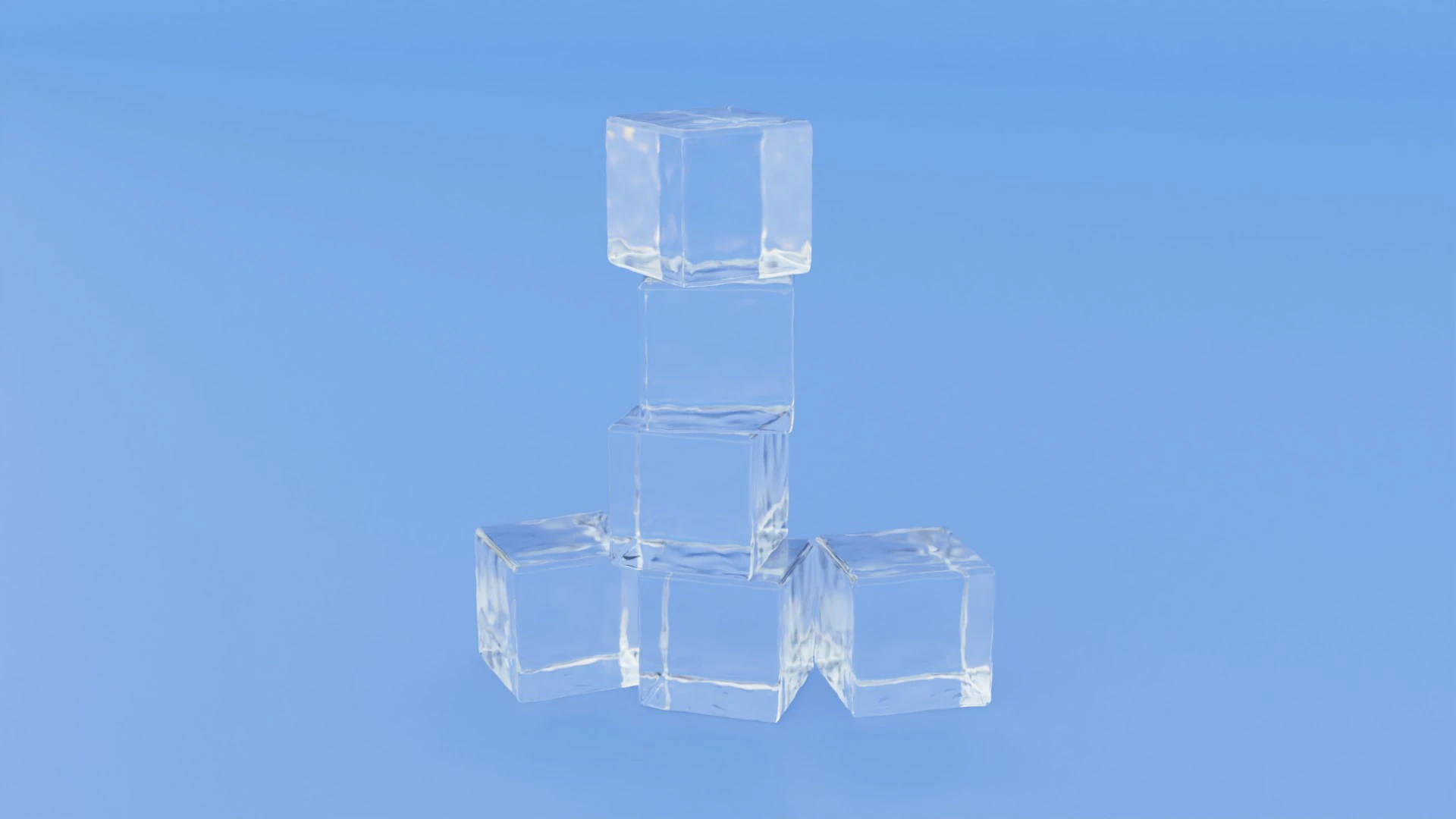 Ice Cubes 3D Model .c4d .max .obj .3ds .fbx .stl .blend 