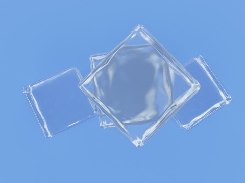 Ice Cubes Model 3D