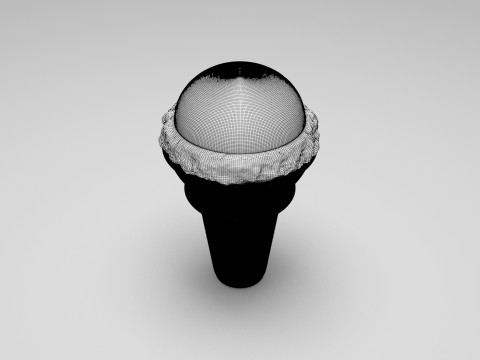 Strawberry Flavored Ice Cream Modelo 3D