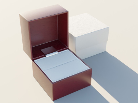 Wedding Square Ring Box 3D मॉडल