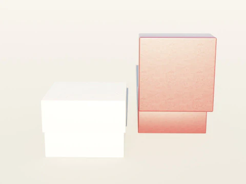 Wedding Square Ring Box 3D Model