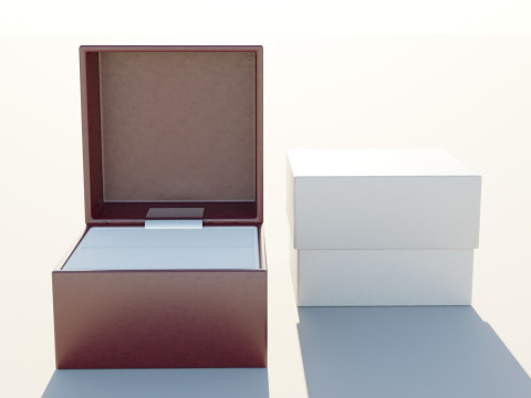 Wedding Square Ring Box 3D Model